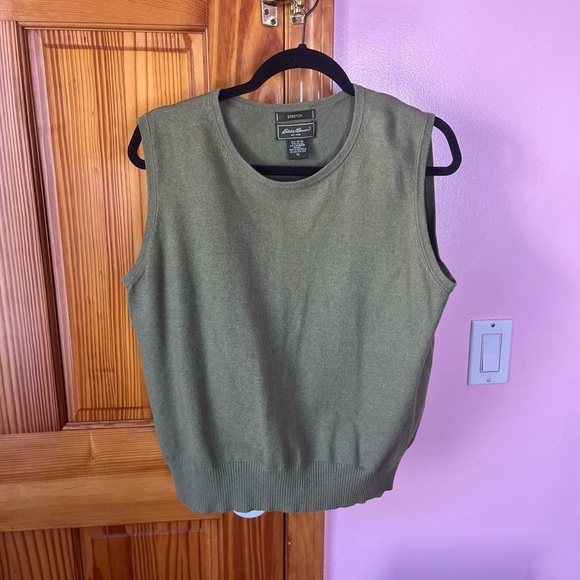 Eddie bauer deep green stretch sweater vest size xl - Picture 3 of 9